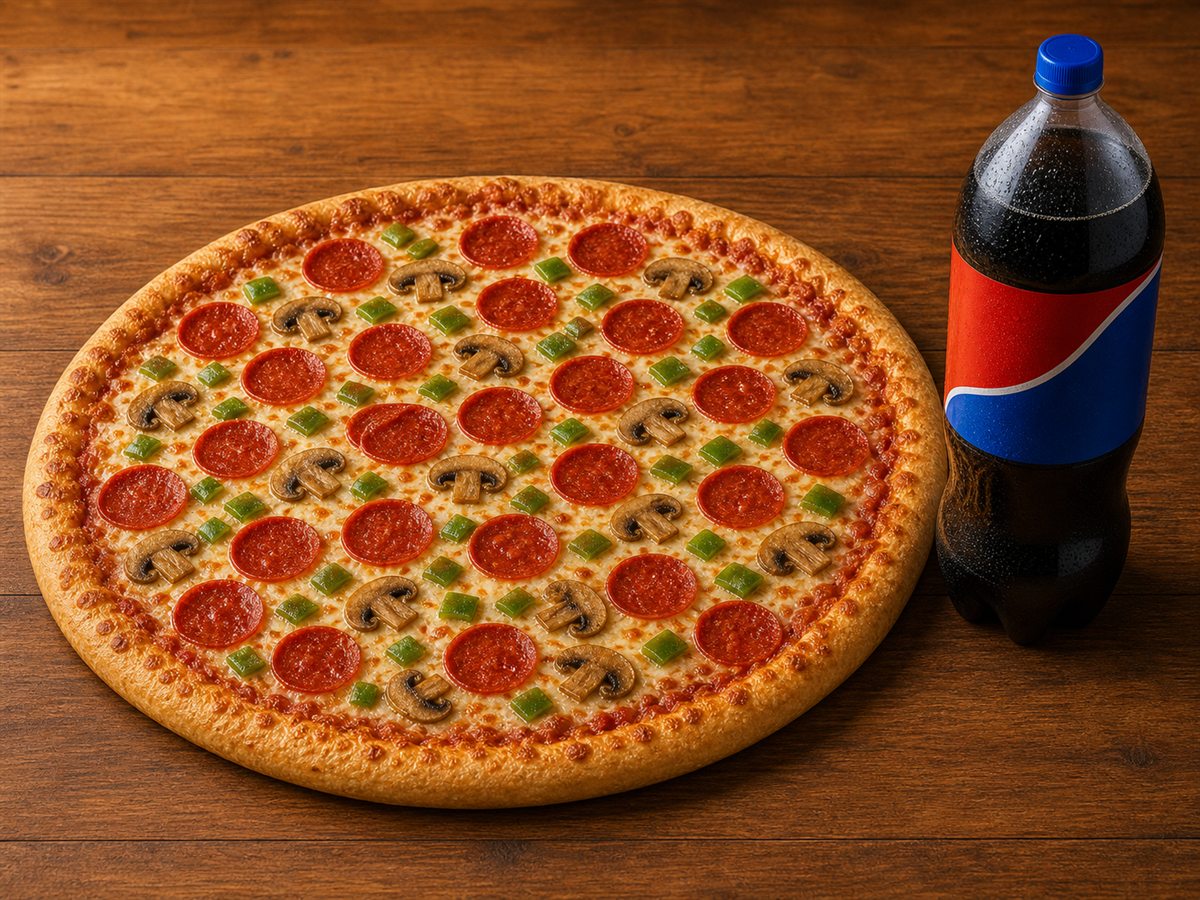 Combo Deal #7 with extra large pizza and 2L pop